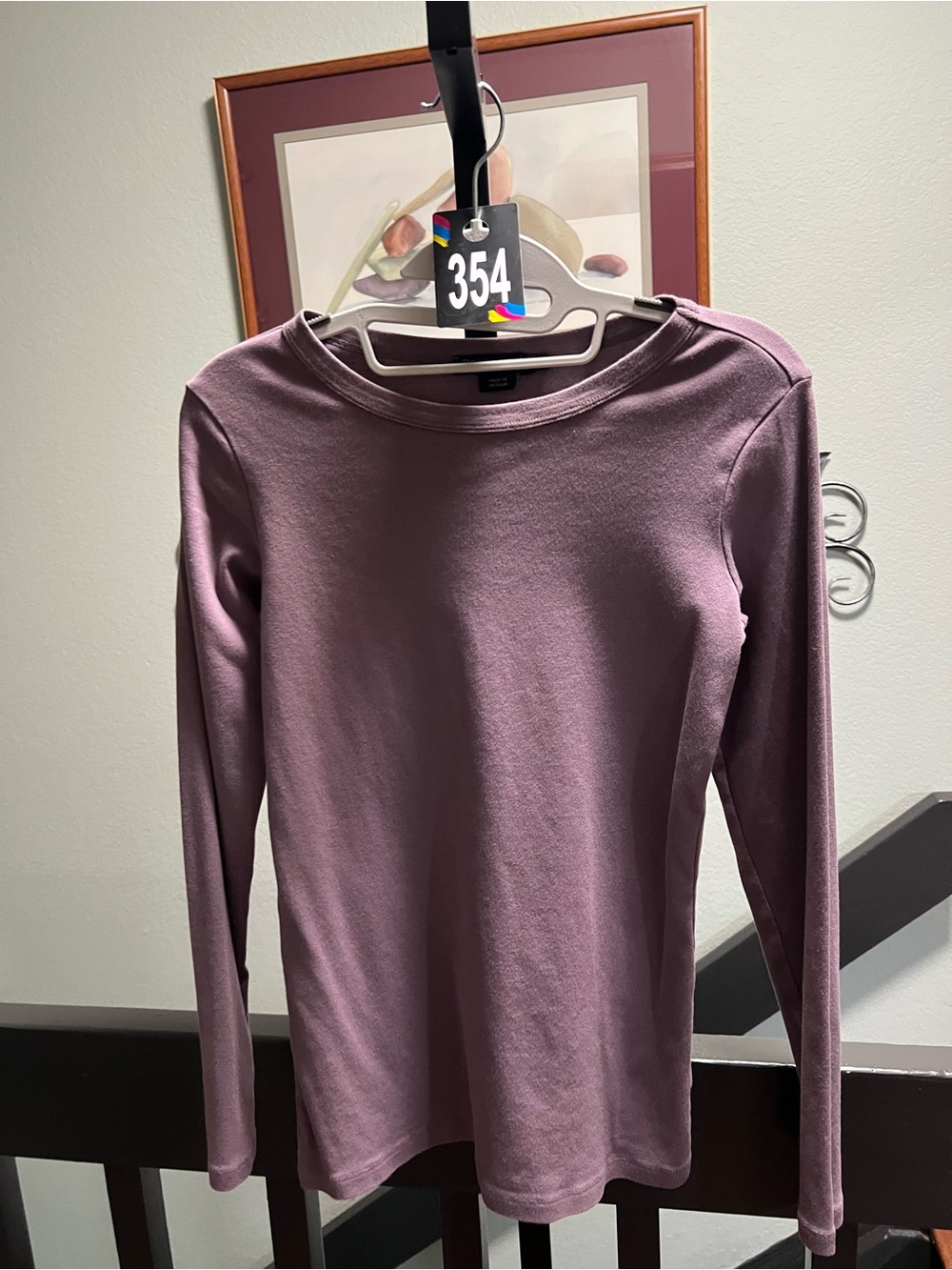 EUC Pendleton Mauve Long-Sleeve Crewneck Top Small #354